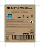 Color Reversal Pre-Bleach and Replenisher To Make 6 x 10L (60 Liters)